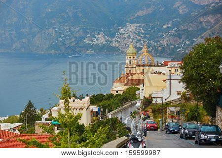 Scenic View Of Praiano, Italy