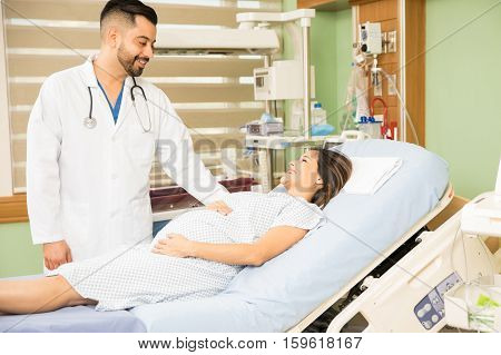 Obgyn Doctor Doing Rounds In A Hospital