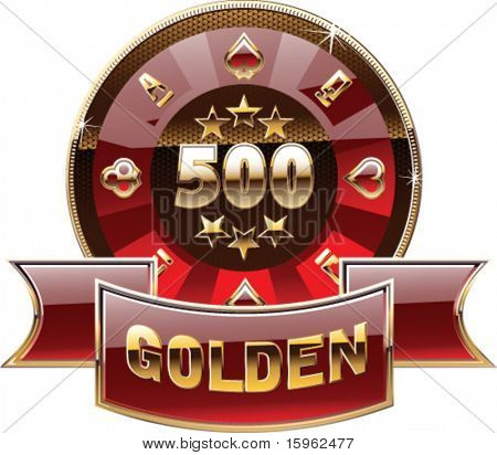 moneta d'oro decorativo del casinò
