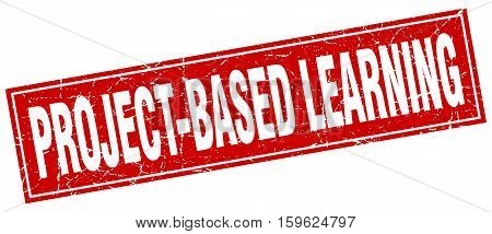 project-based learning. square. stamp. grunge. vintage. sign. Isolated