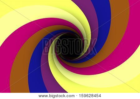 black hole multicolored background vortex 3d illustration