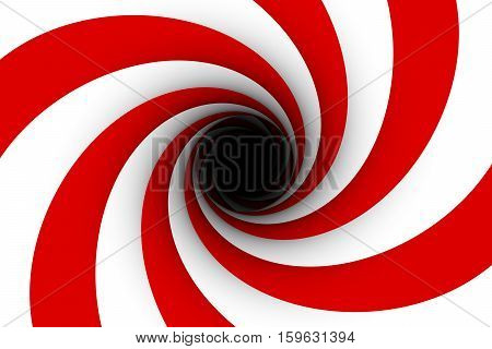 black hole multicolored background red 3d illustration