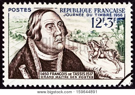 FRANCE - CIRCA 1957: A stamp printed in France from the 