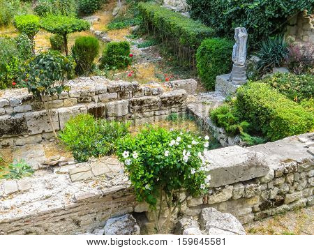 Ruins of the ancient church Varna, Bulgaria