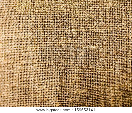 Background of old rough natural linen fabric