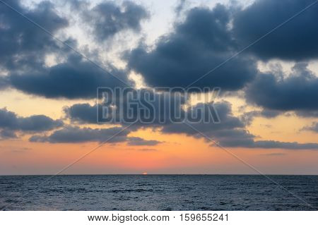 Mediterranean coast in southern Israel near the city of Ashkelon