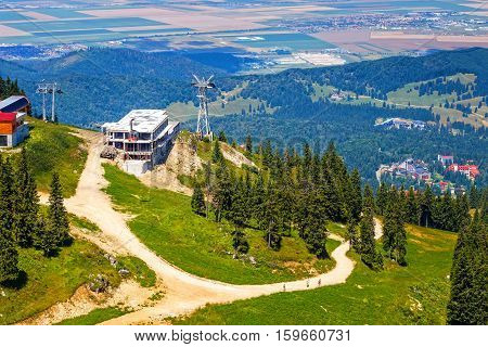 View From Postavarul Massif, Poiana Brasov, Romania