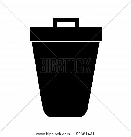 An Images Of Trash Bin Icon Illustration Design