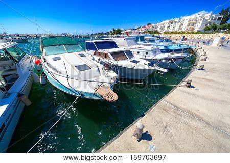 This is Yacht Pier in Zygi Marina. Cyprus.