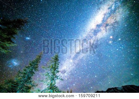 Milky way from glentanner campsite New Zealand.