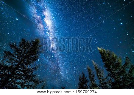 Milky way from glentanner campsite New Zealand.