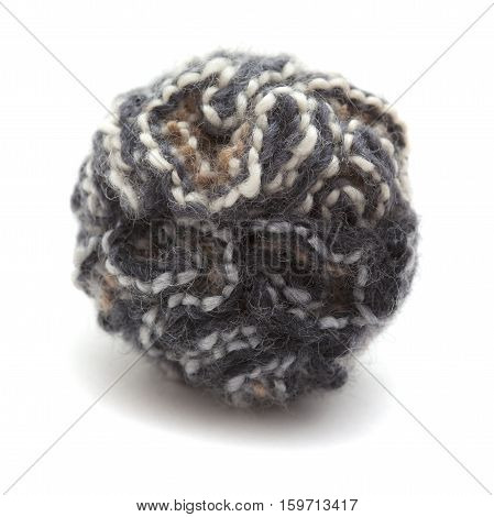 Knitted Pompom Of Variegated Yarn
