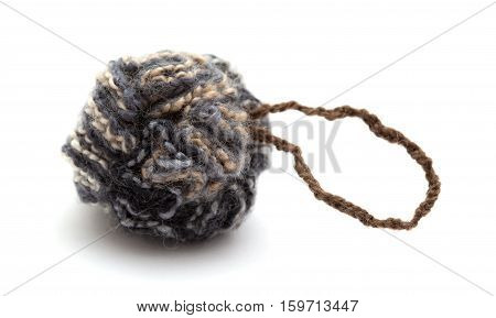 Knitted Pompom Of Variegated Yarn