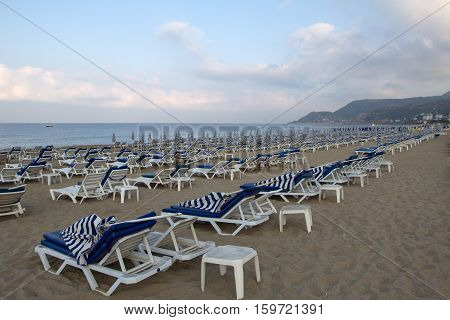 Alanya - the beach of Cleopatra / Alanya is one of most popular seaside resorts in Turkey