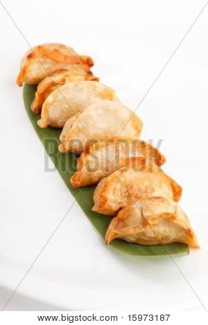 Plade af potstickers