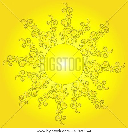 funky słońce mehndi jak projekt