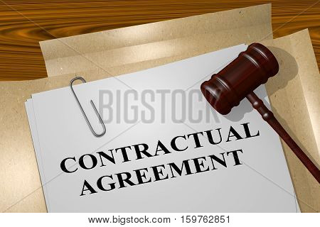 Contractual Agreement - Legal Concept