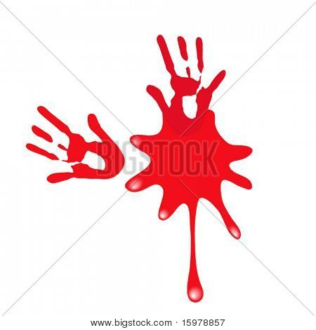 handprints และแฉะ'ระบายสี'