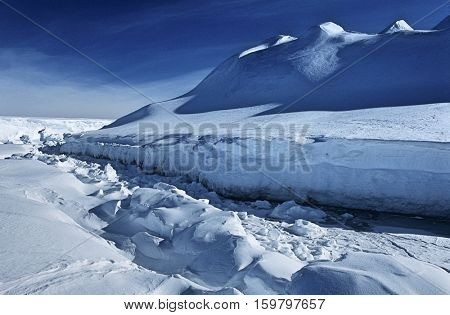 Antarctica, Weddell Sea, Riiser Larsen Ice Shelf