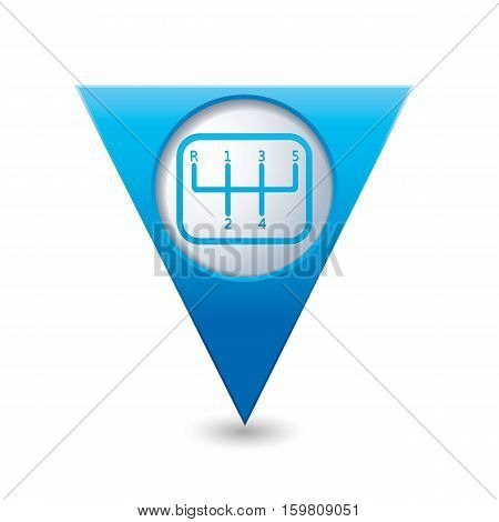 Stick shift icon on the map pointer