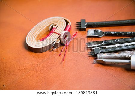 Genuine Leather Camera Strap Handmade With Meatal Tool
