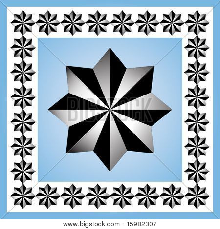 a forma di stella emblema