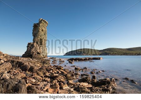 Genoese Tour De Santa Maria On Cap Corse In Corsica