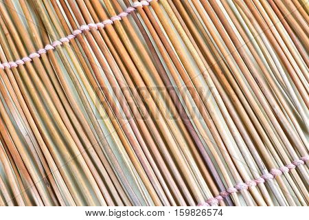 close up brown stick mat selective focus