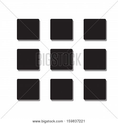 mene icon flat style on white background.