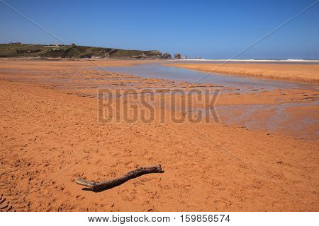 Liencres dunes nature reserve in the Cantabrian sea