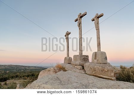 stones crossings to the high thing with sky fund to the evening
