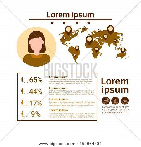 Graph Set Human Resources Infographic Icon Business Network Chart Flat Vector Illustration