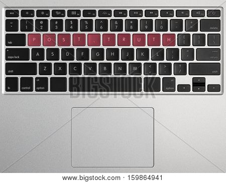 Keyboard Letters Spelling Post Truth