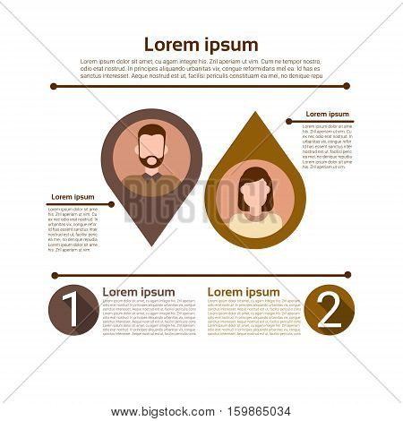 Graph Set Human Resources Infographic Icon Business Network Chart Flat Vector Illustration