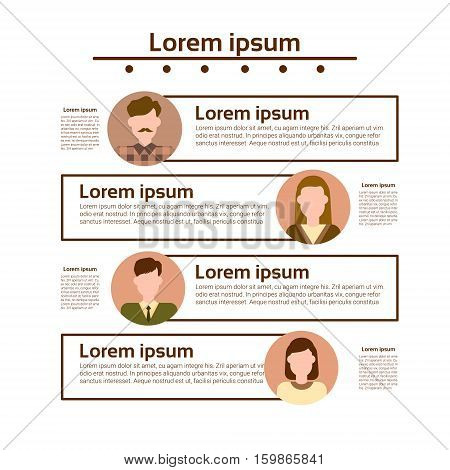 Graph Set Human Resources Infographic Icon Business Network Chart Flat Vector Illustration