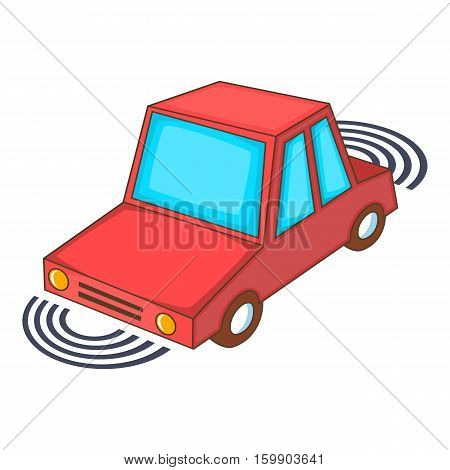 Parking assist system icon. Cartoon illustration of parking assist system vector icon for web design