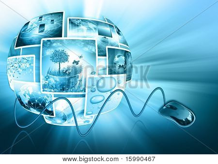 Fernsehen und Internet-Produktion-Technologie-Konzept
