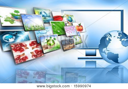 Miglior televisione e internet tecnologia concetto di produzione
