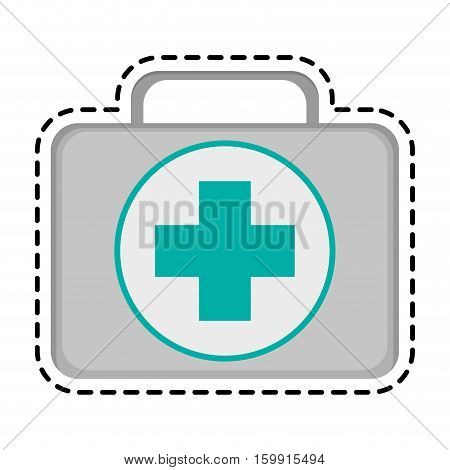 Medical kit icon. Medical health care hospital and emergency theme. Isolated design. Vector illustration