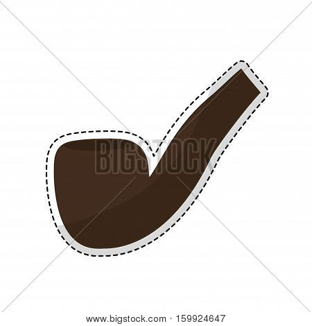 smoking pipe icon image vector illustration design