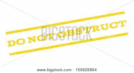 Do Not Obstruct Vector & Photo (Free Trial) | Bigstock