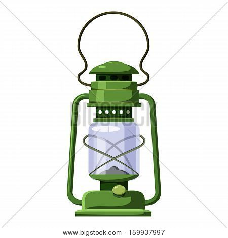 Kerosene lamp icon. Cartoon illustration of kerosene lamp vector icon for web