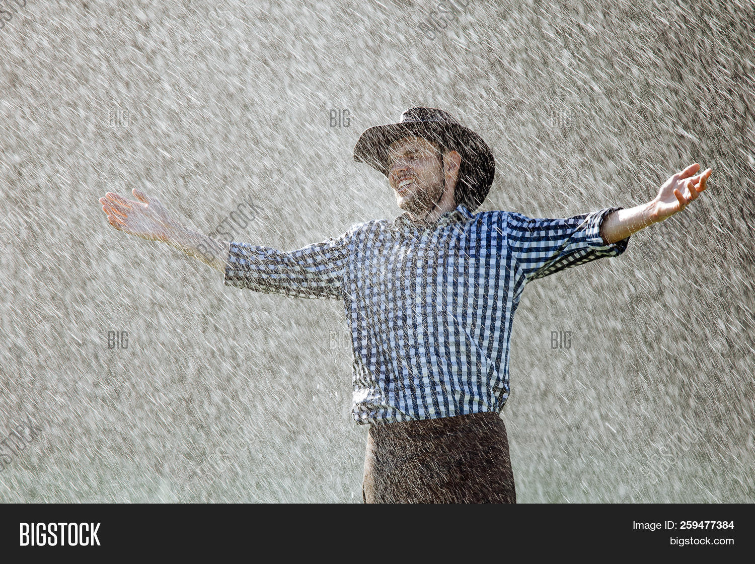 Man Wet Under Rain Image & Photo (Free Trial) Bigstock