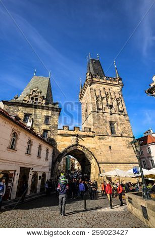 Ancient Prague Arcitecture, Czech Republic. Prague City Center.