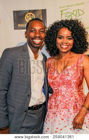 Melvin Jackson Jr. and Kelly Jenrette arrive at the The Art Of Social Media EMMY Gifting Lounge at the Waldorf Astoria Hotel, Beverly Hills, CA on Sept. 15, 2018.