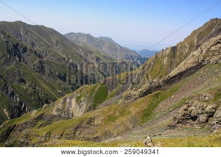 Azerbaijan, Gabala, Caucasian Mountains, Beautiful Scenery From A Height