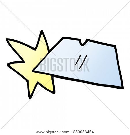 cartoon doodle shiny razorblades