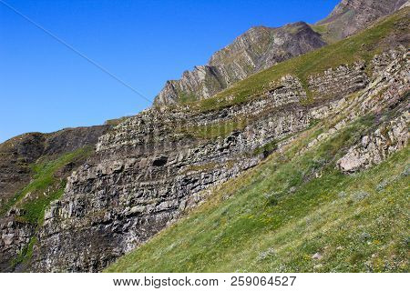 Azerbaijan, Gabala, Caucasian Mountains, Beautiful Scenery From A Height