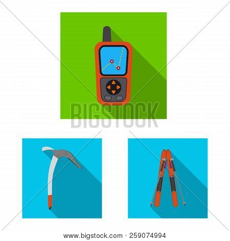 Isolated Object Of Mountaineering And Peak Icon. Set Of Mountaineering And Camp Stock Symbol For Web