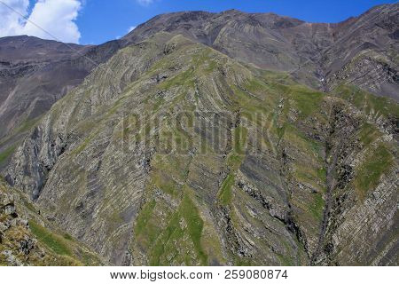 Azerbaijan, Gabala, Caucasian Mountains, Beautiful Scenery From A Height